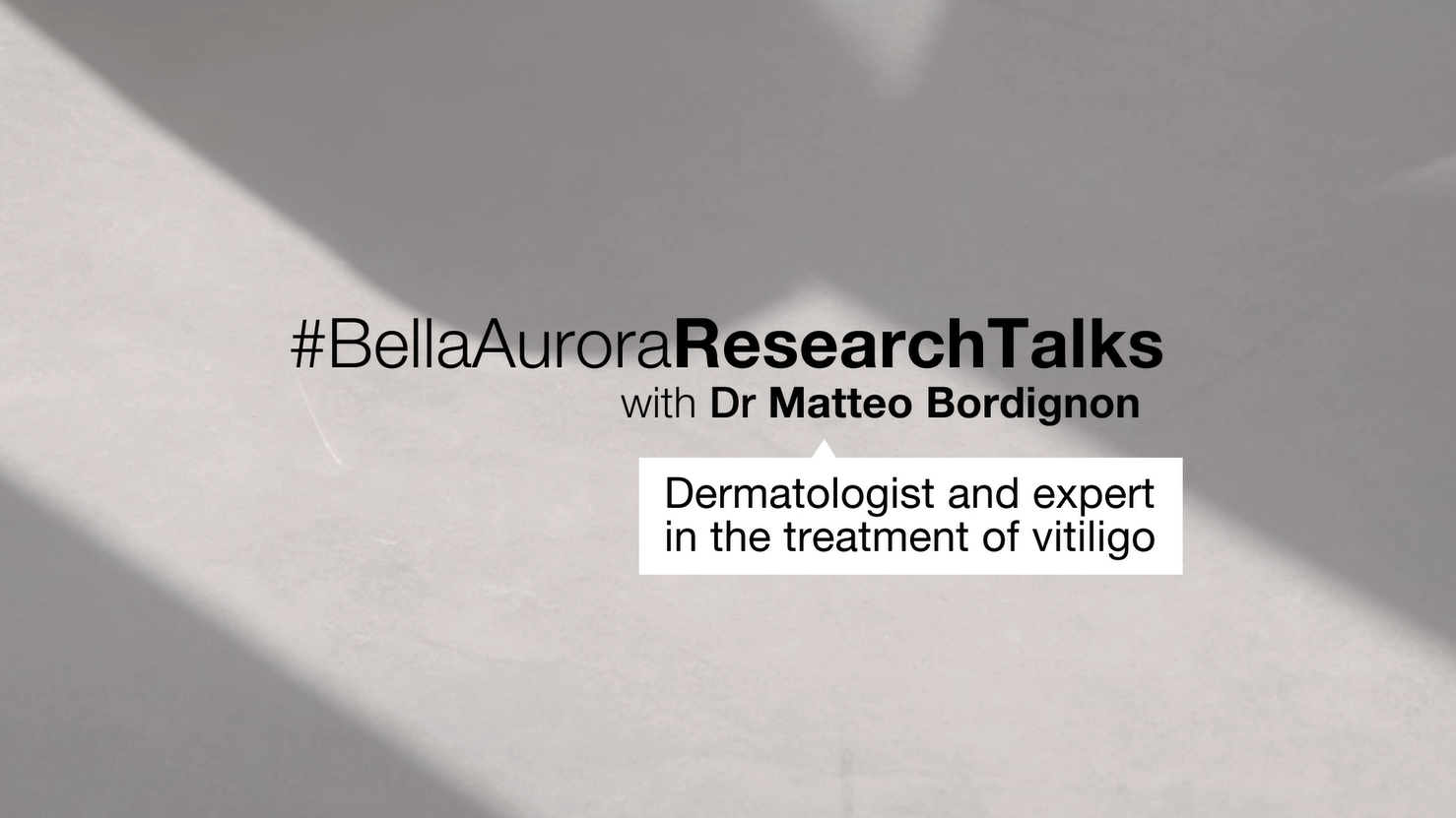 #BellaAuroraResearchTalks with Dr Matteo Bordignon