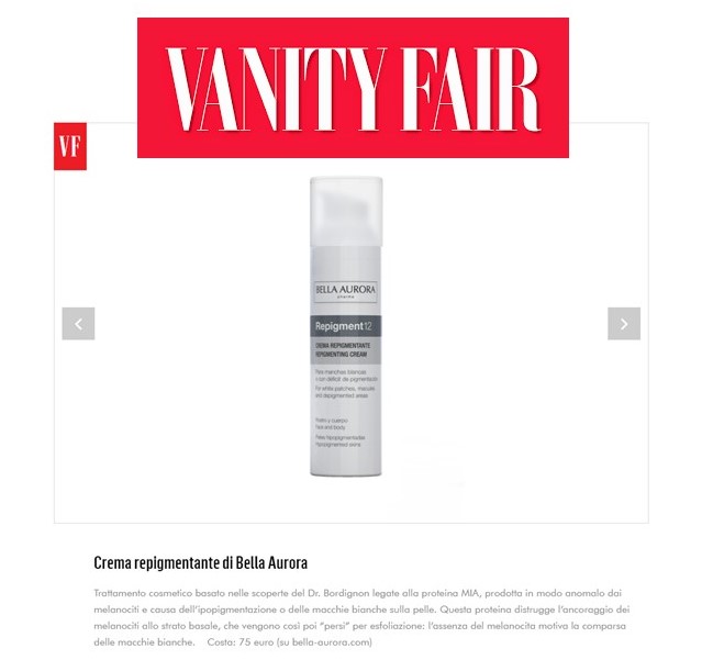 World Vitiligo Day: Repigment on Vanity Fair Italy