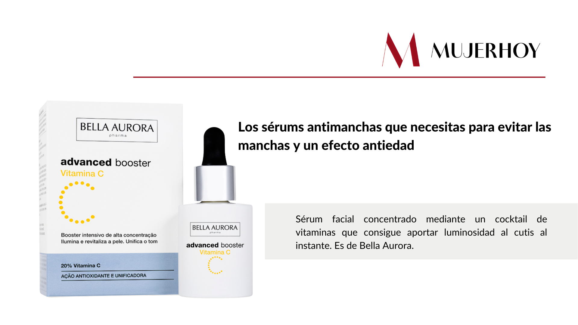 El Advanced Booster Vitamina C, uno de los favoritos en Mujer Hoy