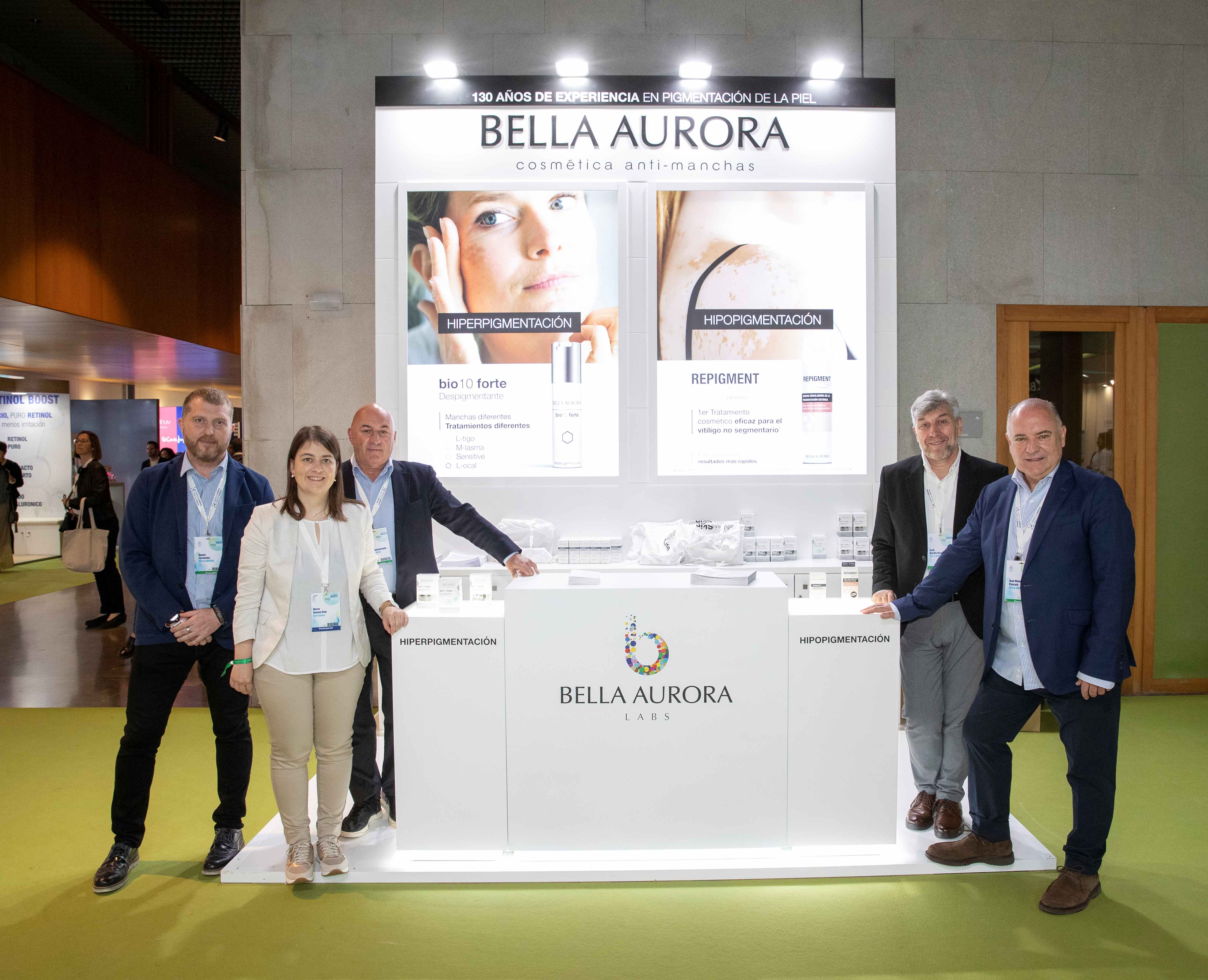 Los laboratorios Bella Aurora presentan Repigment12 Plus en el 50º Congreso de la AEDV