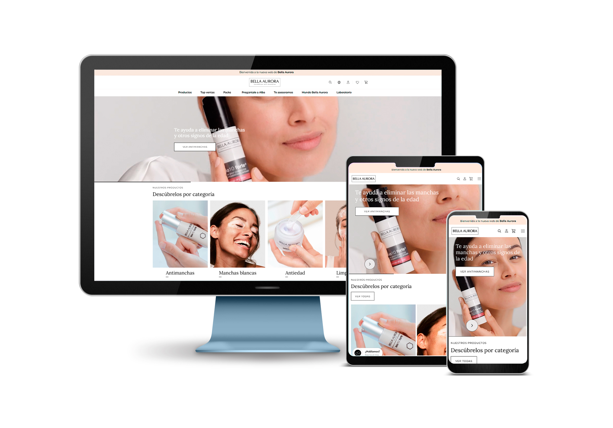 Bella Aurora estrena nueva página web
