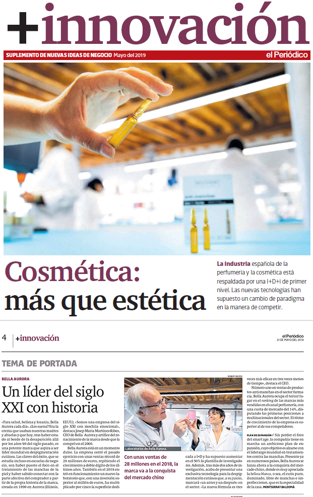 La industria de la cosmética es portada de El Periódico